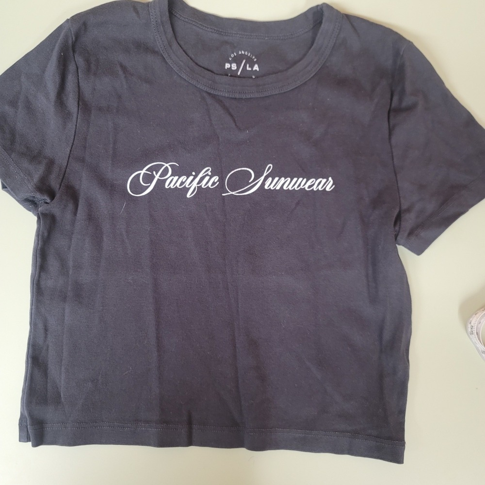 PS / LA PacSun Womens Graphic T-Shirt and Tank Top Bundle Black Gray Size‎ S